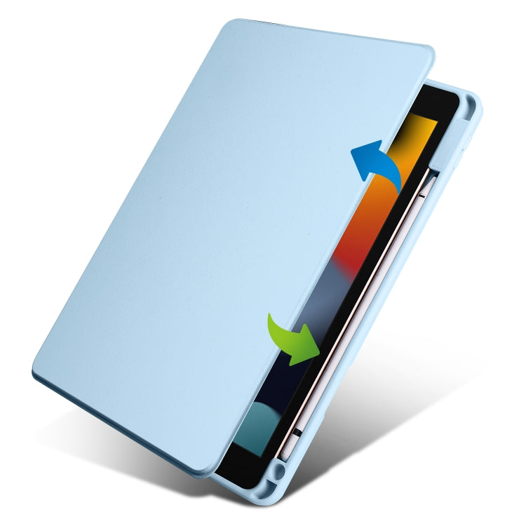For iPad 10.2 2022 / 2021 / 2020 / 2019 Acrylic 360 Degree Rotation Holder Tablet Leather Case