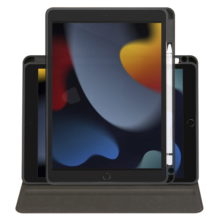 For iPad 10.2 2022 / 2021 / 2020 / 2019 Acrylic 360 Degree Rotation Holder Tablet Leather Case