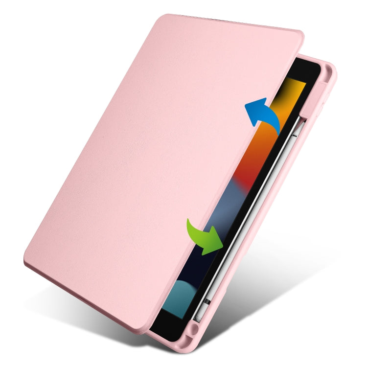 For iPad 10.2 2022 / 2021 / 2020 / 2019 Acrylic 360 Degree Rotation Holder Tablet Leather Case