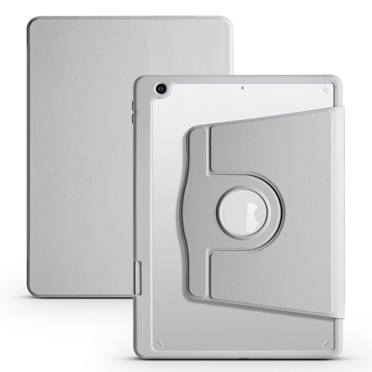 For iPad 10.2 2022 / 2021 / 2020 / 2019 Acrylic 360 Degree Rotation Holder Tablet Leather Case