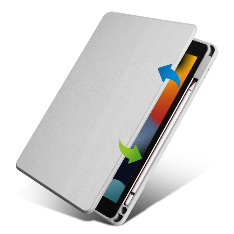 For iPad 10.2 2022 / 2021 / 2020 / 2019 Acrylic 360 Degree Rotation Holder Tablet Leather Case