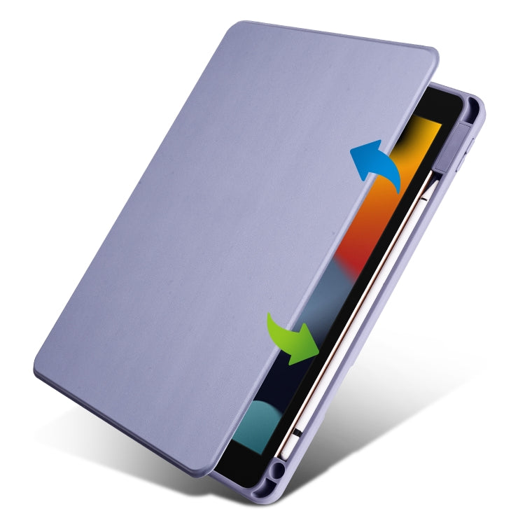 For iPad 10.2 2022 / 2021 / 2020 / 2019 Acrylic 360 Degree Rotation Holder Tablet Leather Case