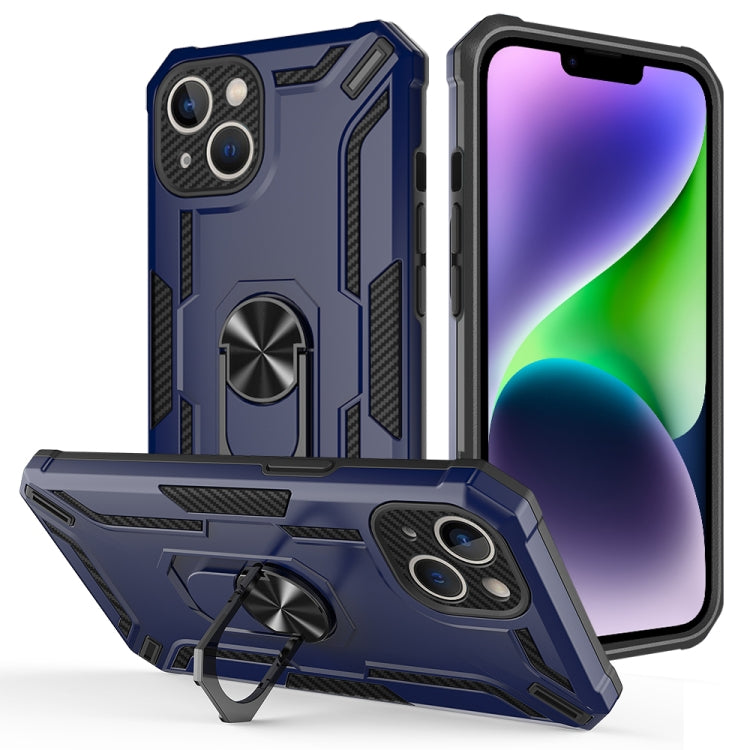 For iPhone 14 Plus Warship Armor 2 in 1 Shockproof Phone Case