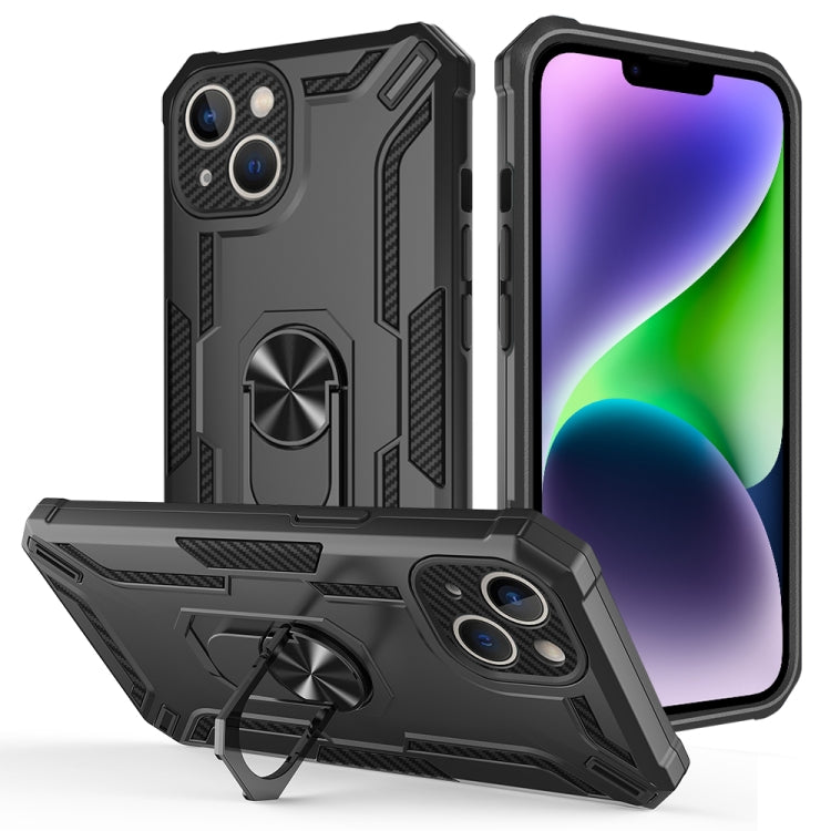 For iPhone 14 Plus Warship Armor 2 in 1 Shockproof Phone Case