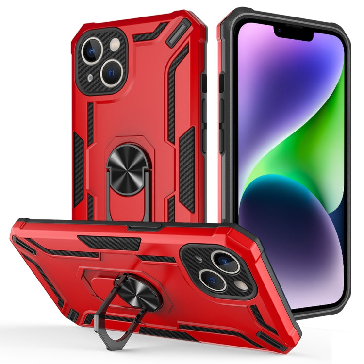 For iPhone 14 Plus Warship Armor 2 in 1 Shockproof Phone Case