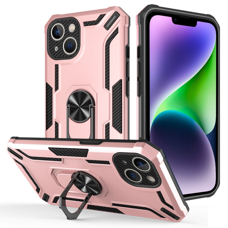 For iPhone 14 Plus Warship Armor 2 in 1 Shockproof Phone Case