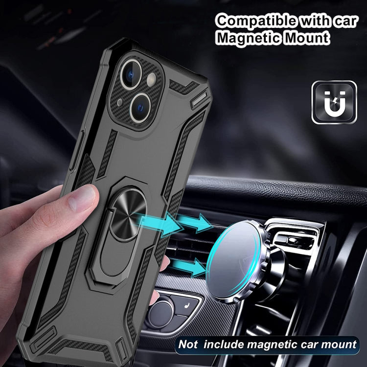 For iPhone 14 Plus Warship Armor 2 in 1 Shockproof Phone Case