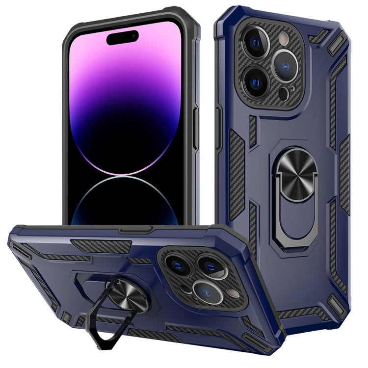 For iPhone 14 Pro Warship Armor 2 in 1 Shockproof Phone Case