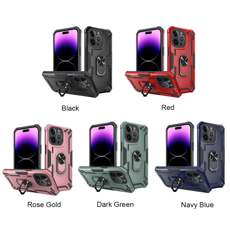 For iPhone 14 Pro Warship Armor 2 in 1 Shockproof Phone Case