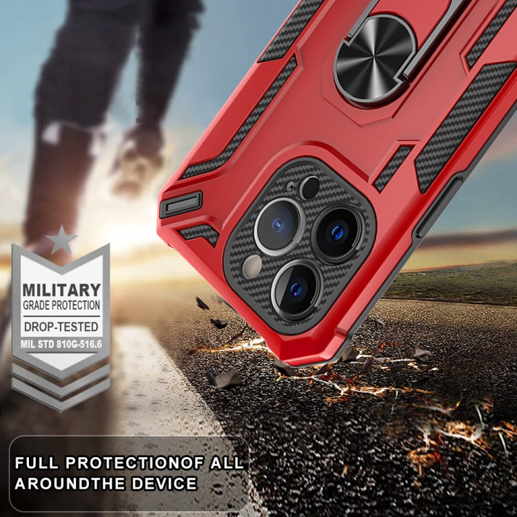 For iPhone 14 Pro Warship Armor 2 in 1 Shockproof Phone Case
