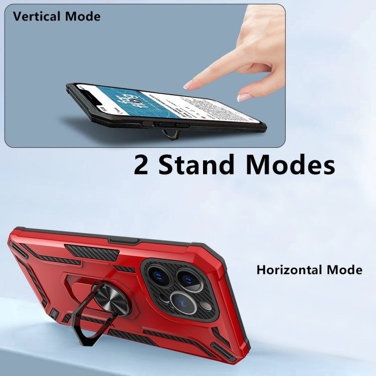 For iPhone 14 Pro Max Warship Armor 2 in 1 Shockproof Phone Case
