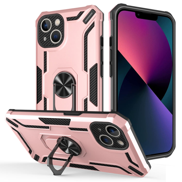 For iPhone 13 Warship Armor 2 in 1 Shockproof Phone Case