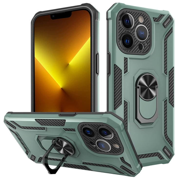 For iPhone 13 Pro Warship Armor 2 in 1 Shockproof Phone Case