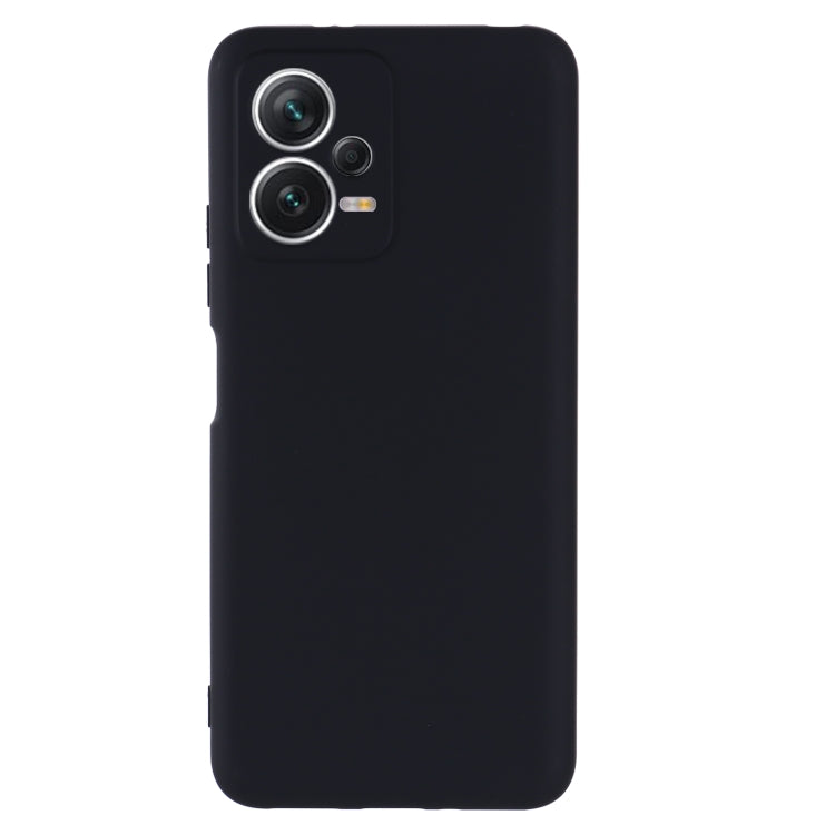 For Xiaomi Redmi Note 12 5G India / Poco X5 Pure Color Liquid Silicone Shockproof Full Coverage Phone Case