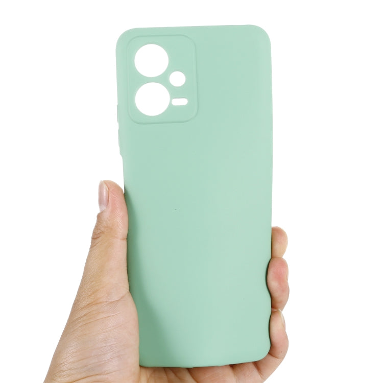 For Xiaomi Redmi Note 12 5G India / Poco X5 Pure Color Liquid Silicone Shockproof Full Coverage Phone Case