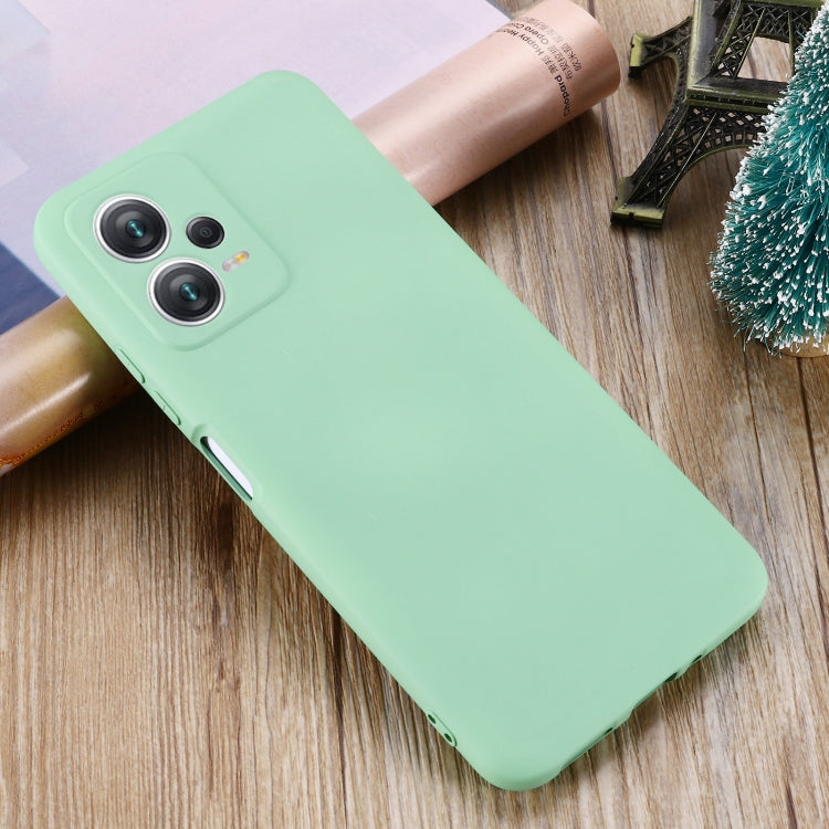 For Xiaomi Redmi Note 12 5G India / Poco X5 Pure Color Liquid Silicone Shockproof Full Coverage Phone Case