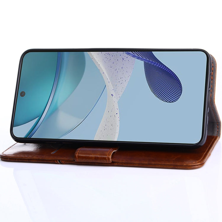 For Motorola Moto G73 5G Geometric Stitching Leather Phone Case