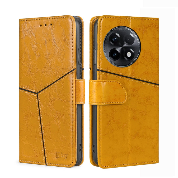 For OnePlus Ace 2/11R Geometric Stitching Leather Phone Case