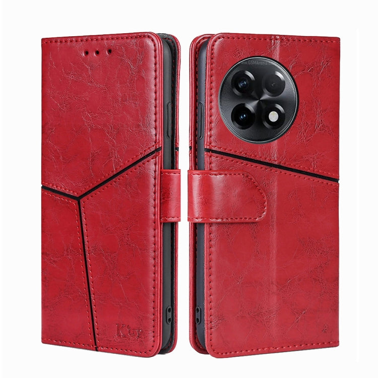 For OnePlus Ace 2/11R Geometric Stitching Leather Phone Case