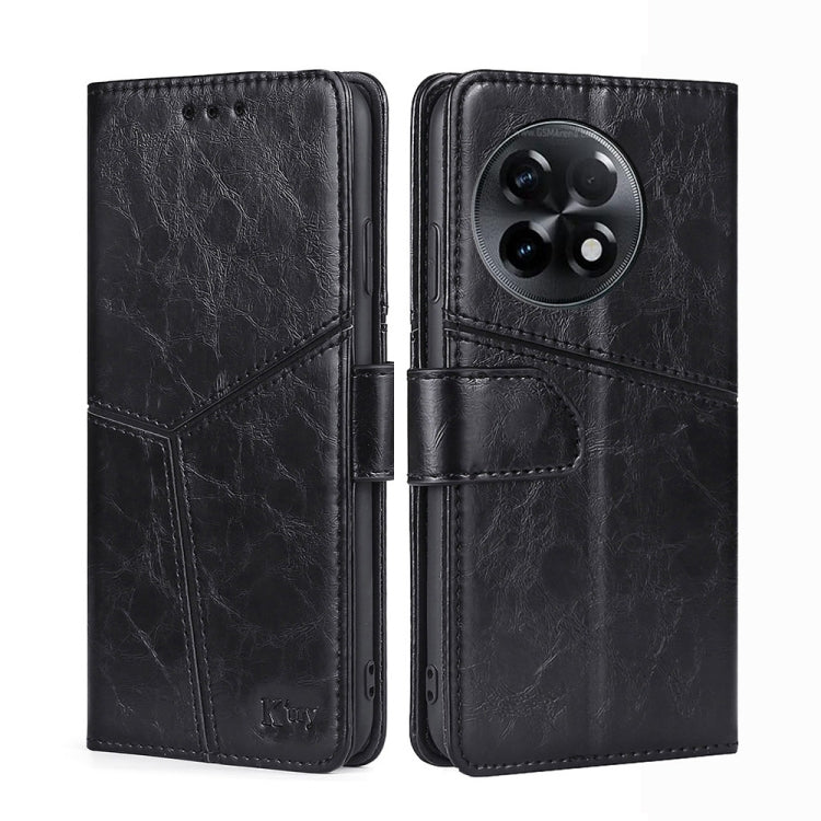 For OnePlus Ace 2/11R Geometric Stitching Leather Phone Case