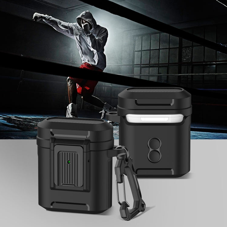 For AirPods 1 / 2 Earphone TPU + PC Protective Case
