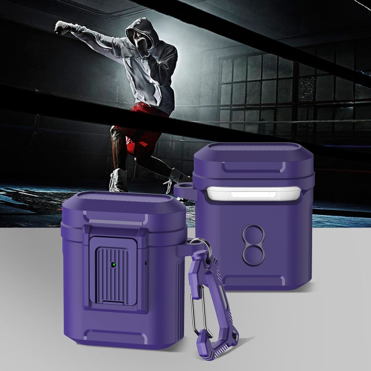 For AirPods 1 / 2 Earphone TPU + PC Protective Case