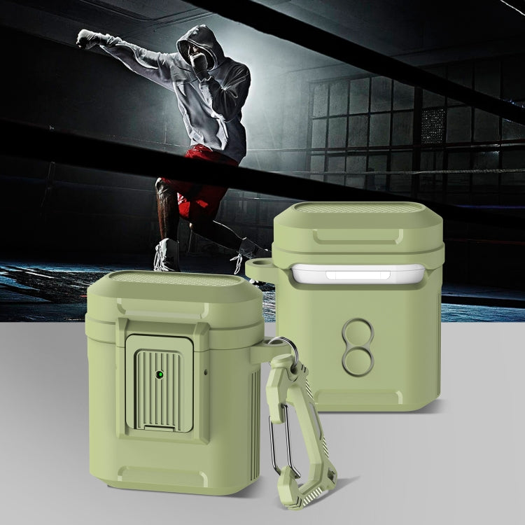 For AirPods 1 / 2 Earphone TPU + PC Protective Case
