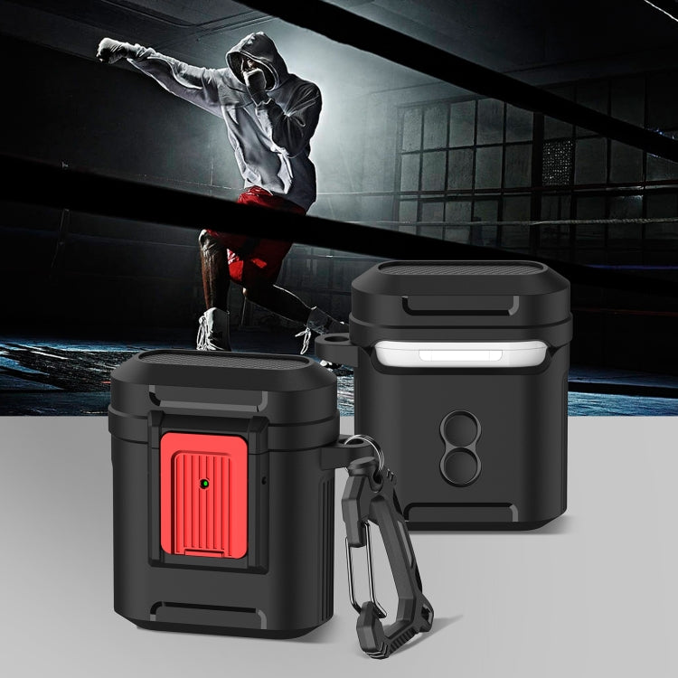 For AirPods 1 / 2 Earphone TPU + PC Protective Case