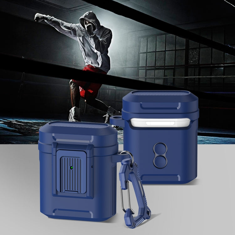 For AirPods 1 / 2 Earphone TPU + PC Protective Case