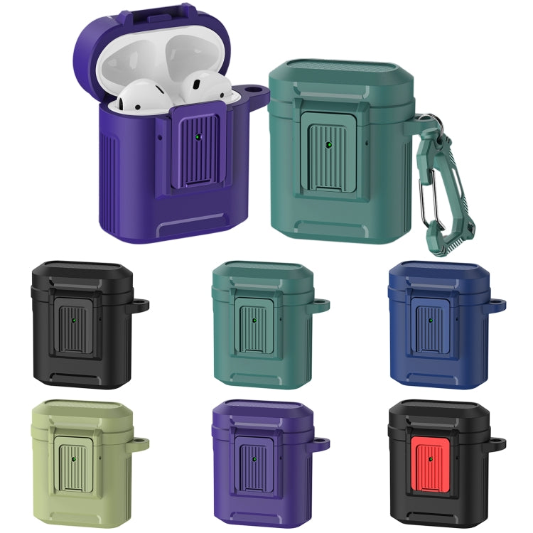 For AirPods 1 / 2 Earphone TPU + PC Protective Case