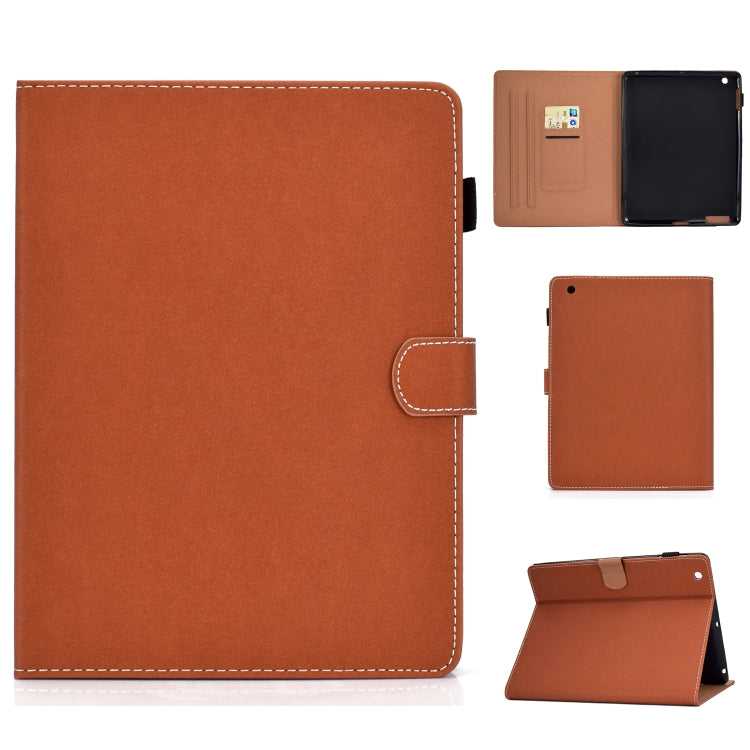 For iPad 4 / 3 / 2 Solid Color Tablet PC Universal Magnetic Horizontal Flip Leather Case with Card Slots & Holder