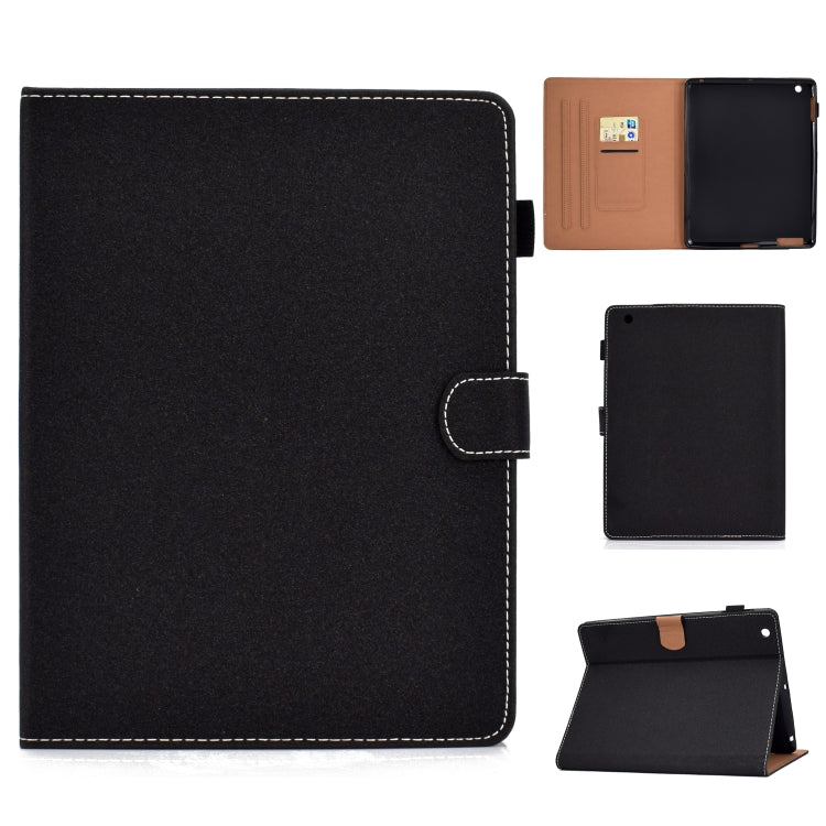 For iPad 4 / 3 / 2 Solid Color Tablet PC Universal Magnetic Horizontal Flip Leather Case with Card Slots & Holder