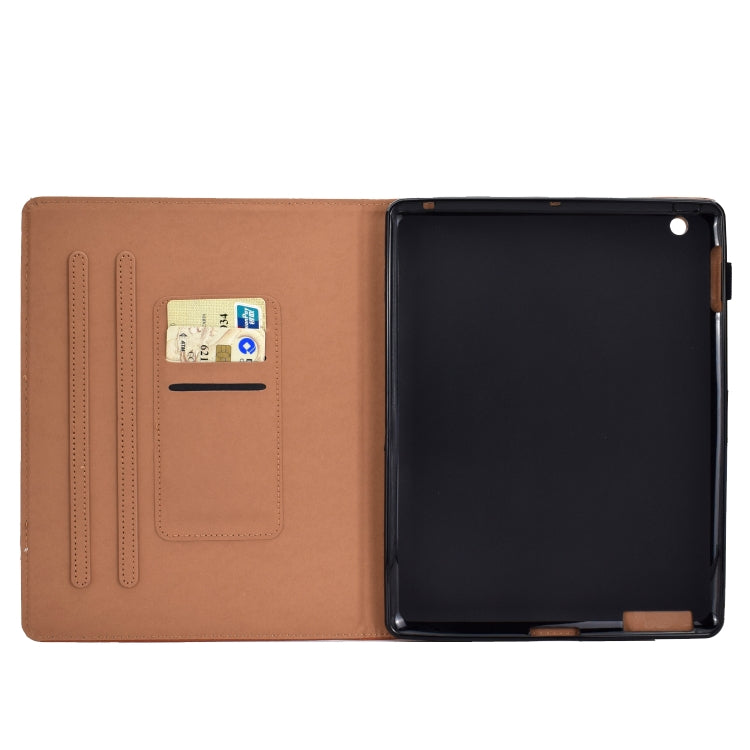 For iPad 4 / 3 / 2 Solid Color Tablet PC Universal Magnetic Horizontal Flip Leather Case with Card Slots & Holder