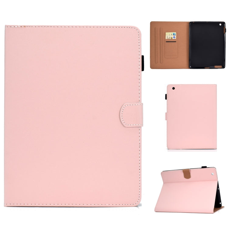 For iPad 4 / 3 / 2 Solid Color Tablet PC Universal Magnetic Horizontal Flip Leather Case with Card Slots & Holder