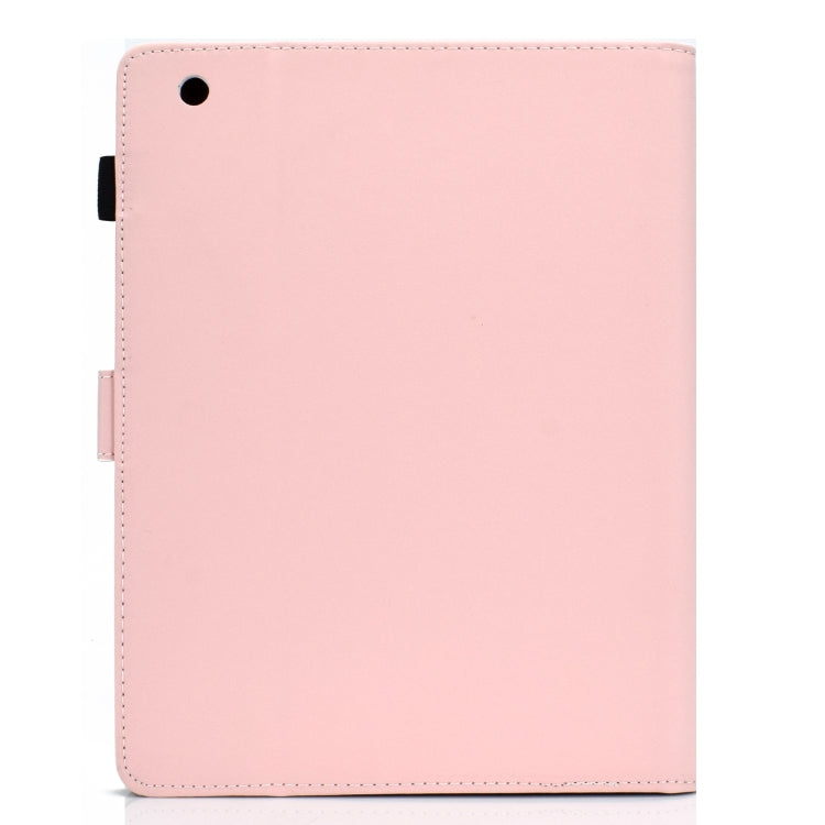 For iPad 4 / 3 / 2 Solid Color Tablet PC Universal Magnetic Horizontal Flip Leather Case with Card Slots & Holder