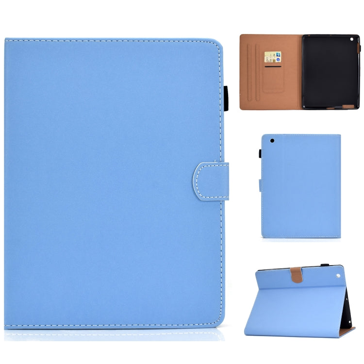 For iPad 4 / 3 / 2 Solid Color Tablet PC Universal Magnetic Horizontal Flip Leather Case with Card Slots & Holder