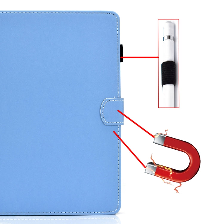 For iPad 4 / 3 / 2 Solid Color Tablet PC Universal Magnetic Horizontal Flip Leather Case with Card Slots & Holder