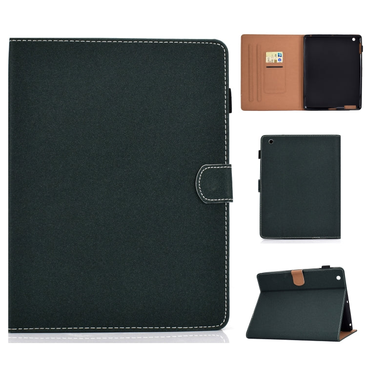 For iPad 4 / 3 / 2 Solid Color Tablet PC Universal Magnetic Horizontal Flip Leather Case with Card Slots & Holder