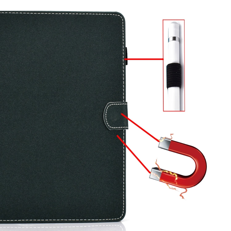 For iPad 4 / 3 / 2 Solid Color Tablet PC Universal Magnetic Horizontal Flip Leather Case with Card Slots & Holder