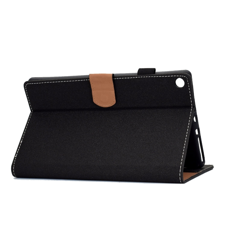 For Kindle Fire HD8 2016 / 2017 Solid Color Tablet PC Universal Magnetic Horizontal Flip Leather Case with Card Slots & Holder