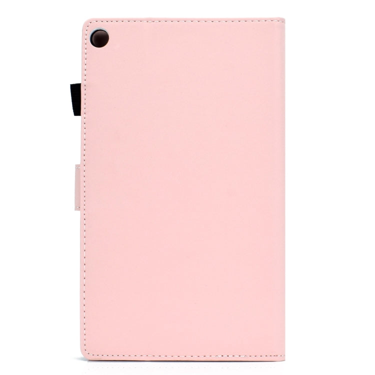 For Kindle Fire HD8 2016 / 2017 Solid Color Tablet PC Universal Magnetic Horizontal Flip Leather Case with Card Slots & Holder