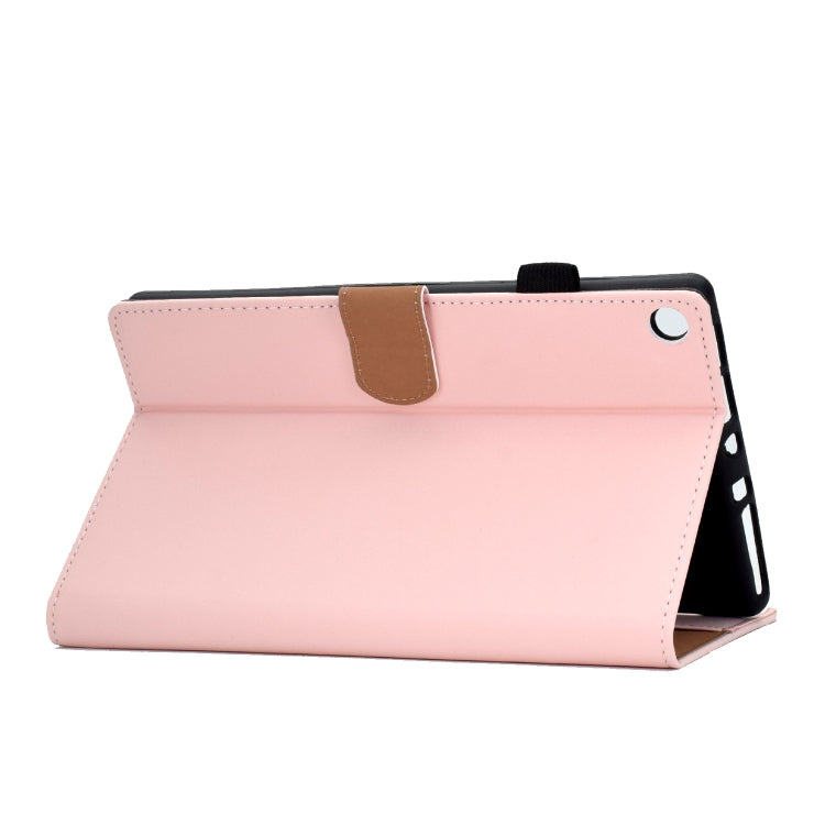 For Kindle Fire HD8 2016 / 2017 Solid Color Tablet PC Universal Magnetic Horizontal Flip Leather Case with Card Slots & Holder