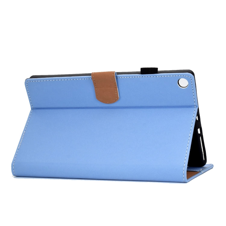 For Kindle Fire HD8 2016 / 2017 Solid Color Tablet PC Universal Magnetic Horizontal Flip Leather Case with Card Slots & Holder