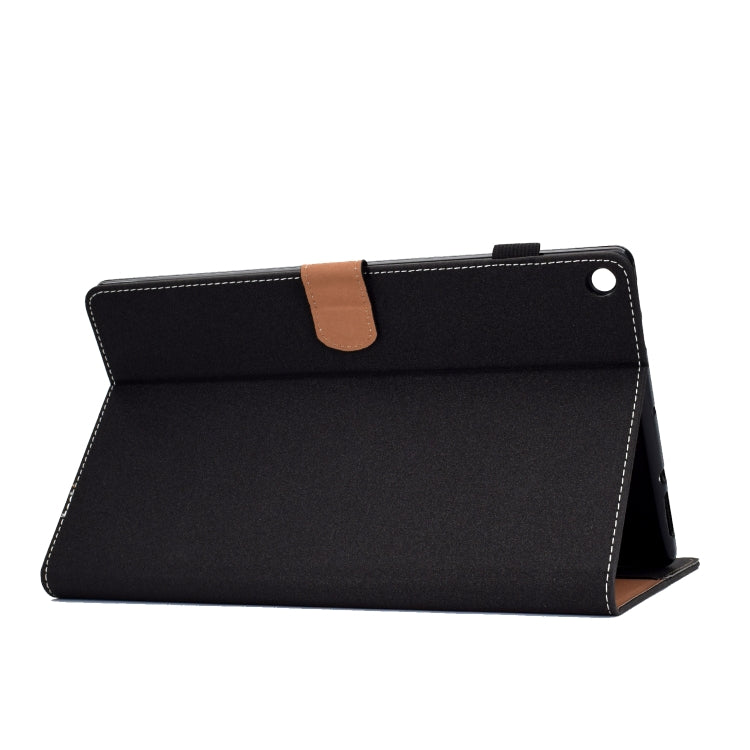For Kindle Fire HD10 2015 / 2017 Solid Color Tablet PC Universal Magnetic Horizontal Flip Leather Case with Card Slots & Holder