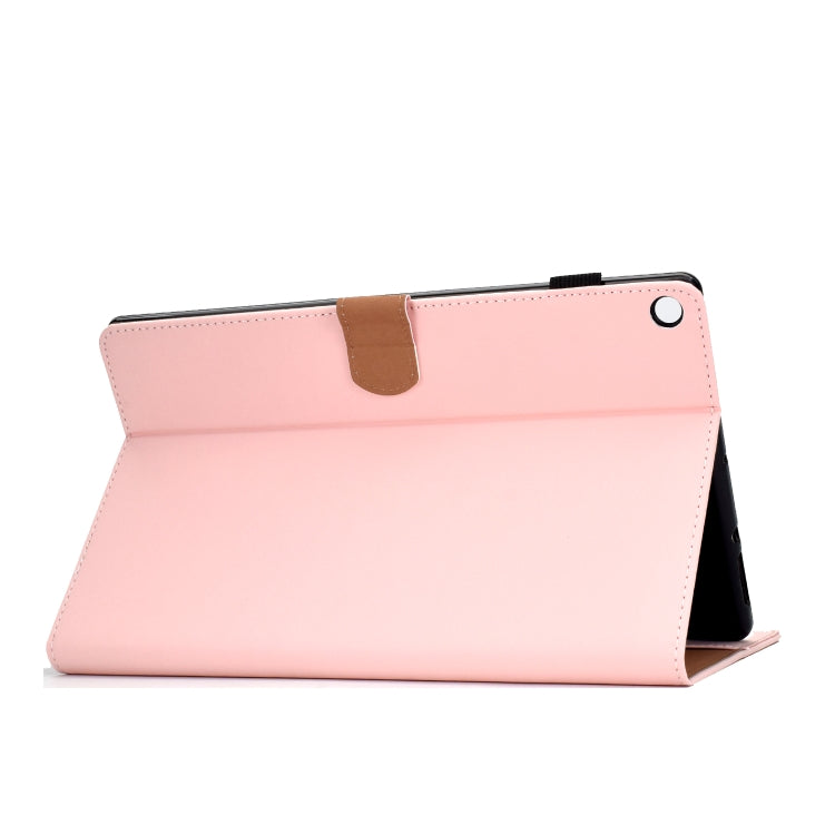 For Kindle Fire HD10 2015 / 2017 Solid Color Tablet PC Universal Magnetic Horizontal Flip Leather Case with Card Slots & Holder