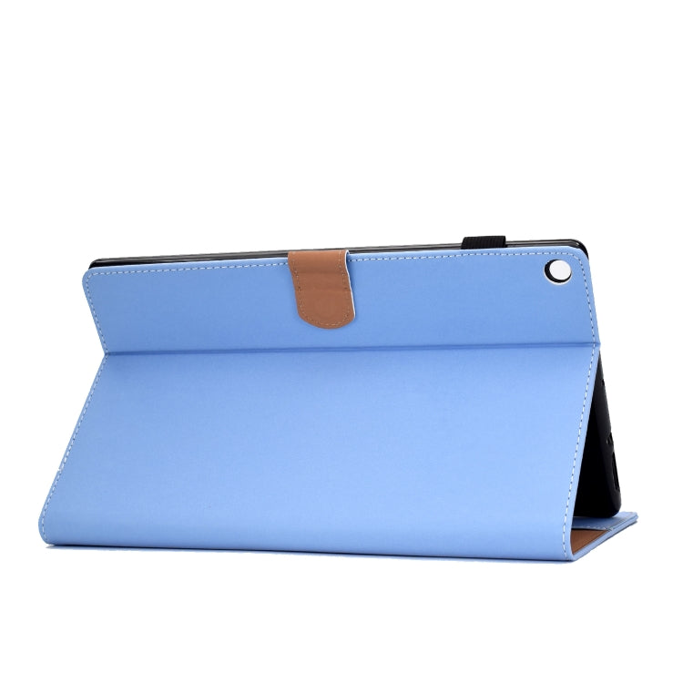 For Kindle Fire HD10 2015 / 2017 Solid Color Tablet PC Universal Magnetic Horizontal Flip Leather Case with Card Slots & Holder