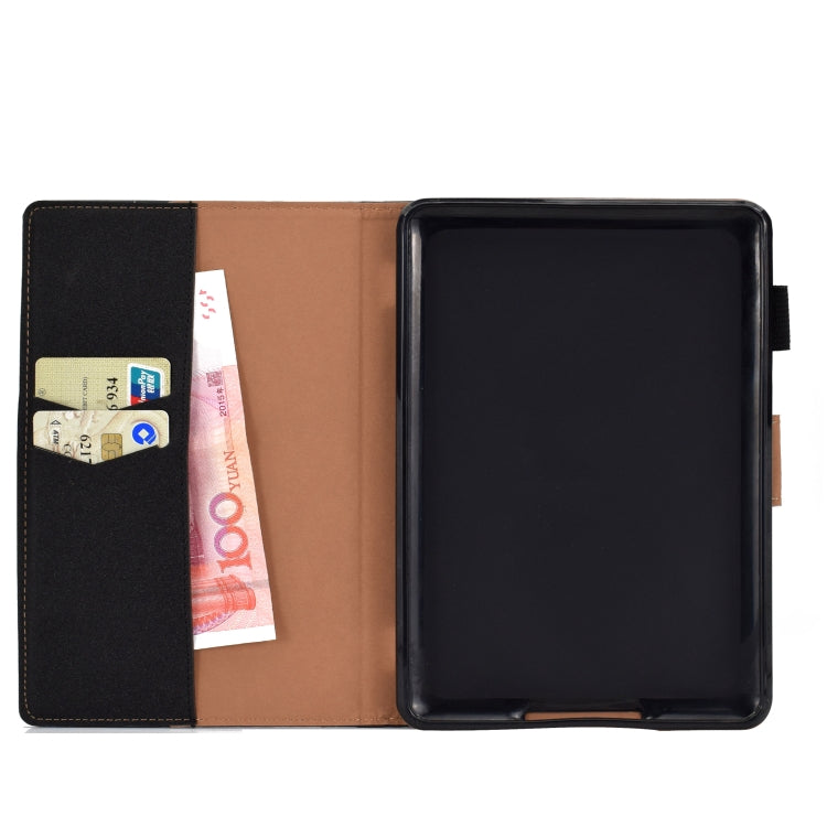 For Kindle Paperwhite 4 / 3 / 2 / 1 Solid Color Tablet PC Universal Magnetic Horizontal Flip Leather Case with Card Slots & Holder