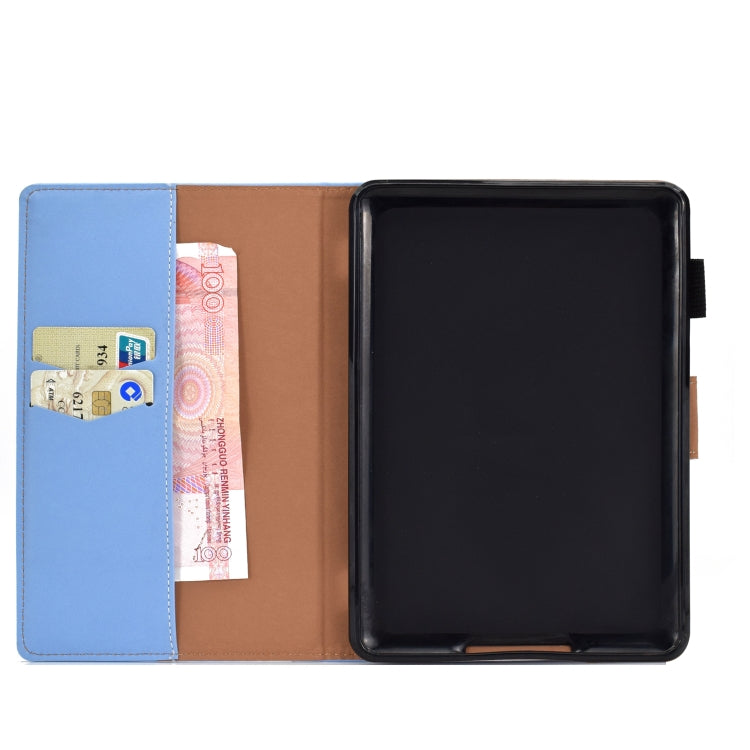 For Kindle Paperwhite 4 / 3 / 2 / 1 Solid Color Tablet PC Universal Magnetic Horizontal Flip Leather Case with Card Slots & Holder