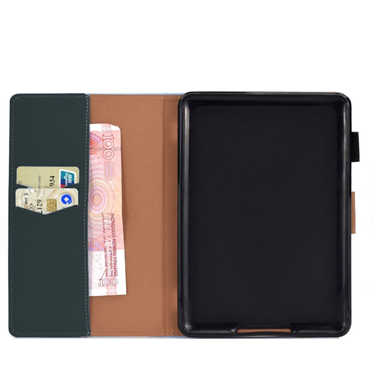 For Kindle Paperwhite 4 / 3 / 2 / 1 Solid Color Tablet PC Universal Magnetic Horizontal Flip Leather Case with Card Slots & Holder
