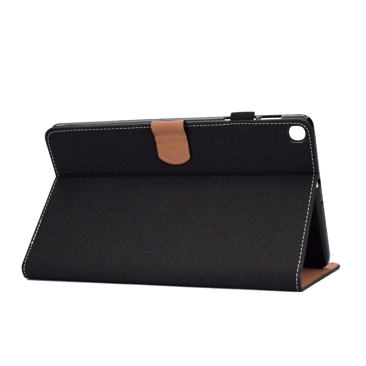 For Galaxy Tab A 10.1(2019) T510 Solid Color Tablet PC Universal Magnetic Horizontal Flip Leather Case with Card Slots & Holder